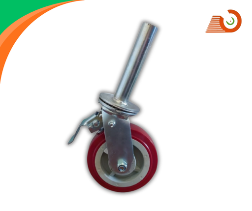 Rodachina Andamio 6 PuLG Suj G Tubo Freno